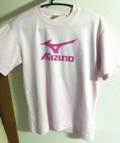 Mizuno ピンク Tシャツ バックプリント