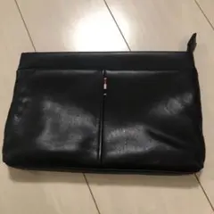 黒 レザー クラッチバッグ