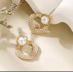 即発送❕ゴールド×パールピアス