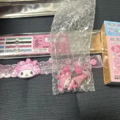 サンリオ マイメロディ 学園　ストラップ ピンク