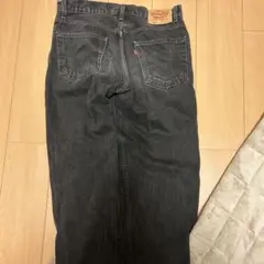 Levi's 550 リラックスフィット ブラックジーンズ