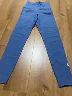 【美品】easyoga イージーヨガ レギンス Mサイズ ブルー ヨガウェア