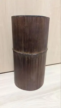 翠篁作　煤竹　雲龍　花入　共箱　花瓶 翠篁作 煤竹 雲龍 花入 共箱 花瓶 - メルカリ