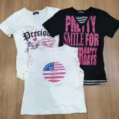 半袖Tシャツ3枚セット　160　ノースリーブ