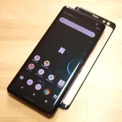 XPERIA XZ3 SO-01L(R)液晶3Dガラス付 SIMロック解除済