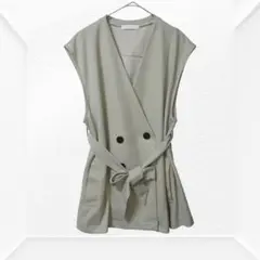 1372☆ chocol raffine robe ベスト　ジレ　ダブルボタン