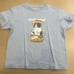 【新品未使用】　mofusand　モフサンド　パンにゃんTシャツ　水色　150
