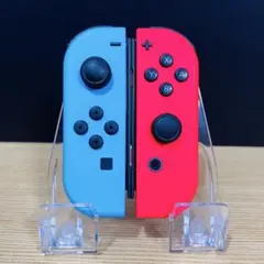 ジョイコン純正 ネオンブルー左(L)＆ネオンレッド右(R)セット 動作確認済 ⑦
