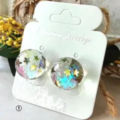 《しま様ご依頼製作品》球体ピアス