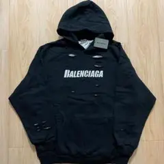 新品未使用Balenciaga ダメージ ニット パーカー