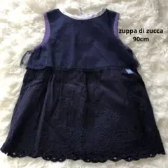 zuppa di zuccaノースリーブ ワンピース ネイビー、パープル90cm