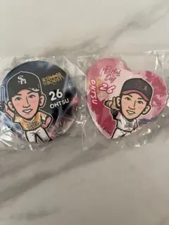ホークス大津選手 26 缶バッジ