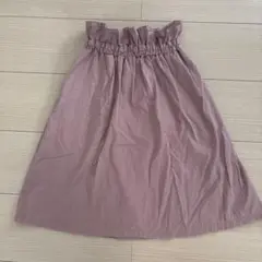 ユニクロ　くすみピンクスカート 160