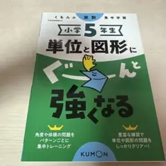 くもんの集中学習　算数　単位と図形　小学5年生