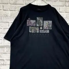USA製90sヴィンテージTシャツ！シングルステッチ　ブラック半袖古着XL715