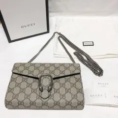 GUCCI ディオニュソス GGスプリーム チェーンウォレット 新品同様