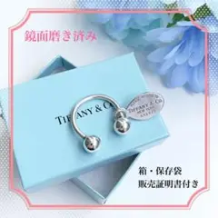 【美品正規品】TIFFANY キーリング オーバルタグ SV925 付属品付