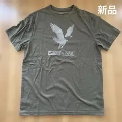 【新品】AMERICANEAGLE メンズ　半袖Tシャツ　Mサイズ　カーキ