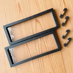◆ディスプレイケース 缶バッジ アクキー 収納 台座付き 2個 ブラック 推し活