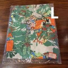 新品未使用 Lサイズ ハワイアンサマーサンタシャツ 半袖アロハシャ グリーン