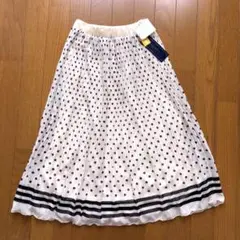 ⭐️新品未使用タグ付き⭐️綺麗め膝下プリーツ・フレアースカートPAREBJENドット