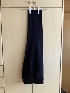 ユニクロ 感動パンツ ウールライク ネイビー①