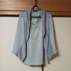 大きいサイズレディーストップス　アンサンブル
