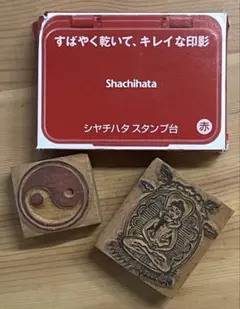 YINGYANG + Buddha wood stamp / inc