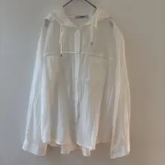 新品 soup シアーシャツ パーカー シアー ジャケット シフォン L 日除
