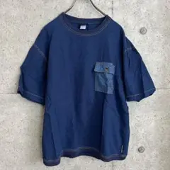 ジムマスター シャンブレービッグTEE Tシャツ Lサイズ ネイビー