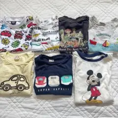 保育園着　半袖Tシャツ　まとめ売り　100 プティマイン　乗り物