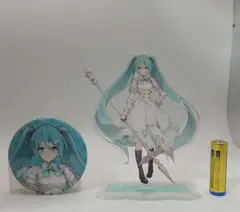初音ミク　アクリルスタンド　缶バッジ　騎士