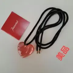 美品❣️バカラ ハート クリスタル クリアレッド ペンダント✨