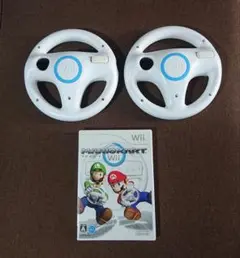 マリオカートwii ゲームソフト ハンドル2台 個 セット