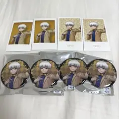 ドクターストーン 羽京 原画展 缶バッジ カード セット