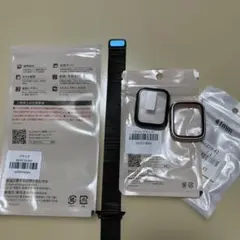 Apple Watch用 41mm ブラック メッシュバンド ケース セット
