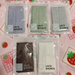 GU 総レースショーツ Mサイズ 5枚セット