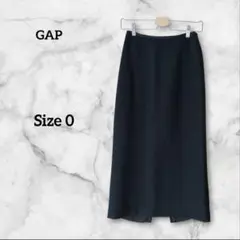 GAP ギャップ タイト ロング スカート Iライン ダークネイビー サイズ0