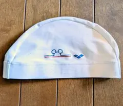 ◆即購入大歓迎！◆arena スイミングキャップ　白　フリーサイズ　Mickey