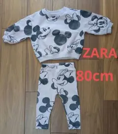 80cmまとめ売り ZARA ミッキー ミニー セットアップ　秋　冬　女の子