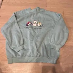 ディズニー キャラクター トレーナー ミントグリーン
