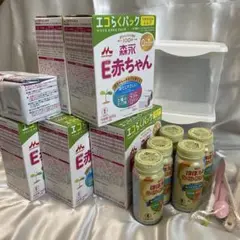 森永 E赤ちゃん 粉ミルク 800g×5 + 液体ミルク 200ml×5