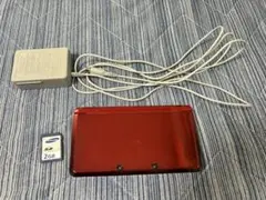 ニンテンドー3DS レッド 本体 充電器・SDカード付き