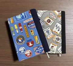 ハンドメイド ブックカバー（文庫）.レトロ 84