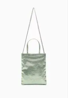 【最終値下げ】ZARA サテン ラインストーン ショルダーバッグ