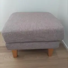 ピンク系ファブリックオットマン