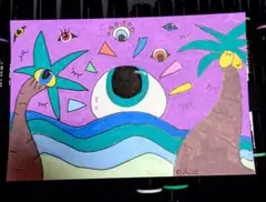 作品No.15【夢の中の楽園】手描き オリジナルイラスト