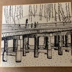 【入手困難】山下清　肉筆　フェルトペン画　朝顔　色紙 山下清・『富士山』・色紙絵・ペン画・肉筆・真作保証・裸の大将