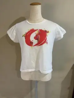 Saltation サルセーション ホワイト グラフィックプリント Tシャツ