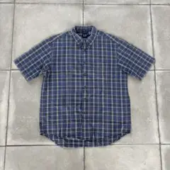 90s OLD GAP 半袖　短丈　チェックシャツ　cityboy box 古着
